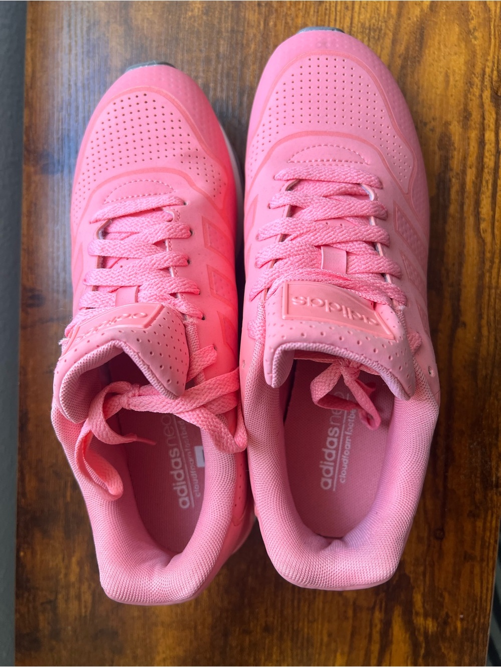 adidas Women's Pink Lace-Up Athletic Sneakers